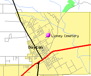 Linney Cemetery map